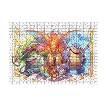 Cakapuzzle Pokemon Karekterler 120 Parça Ahşap Puzzle