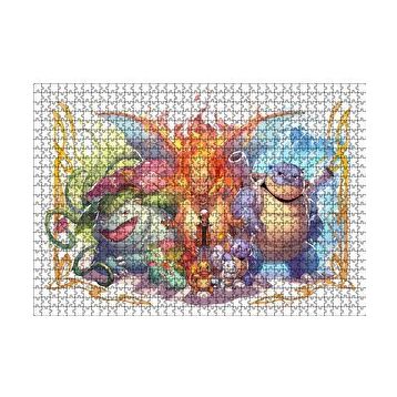 Cakapuzzle Pokemon Karekterler 120 Parça Ahşap Puzzle