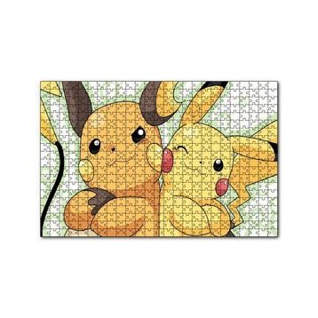 Cakapuzzle Pokemon Pikachu Ve Raichu Görseli 120 Parça Ahşap Puzzle