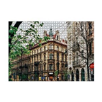 Cakapuzzle Polonya Krakov Şehir Manzarası 120 Parça Ahşap Puzzle