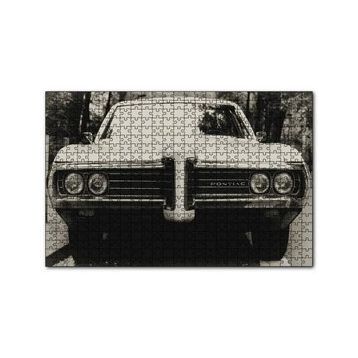 Cakapuzzle Pontiac Otomobil Siyah Beyaz Fotoğraf 120 Parça Ahşap Puzzle