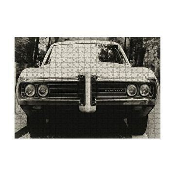 Cakapuzzle Pontiac Otomobil Siyah Beyaz Fotoğraf 120 Parça Ahşap Puzzle