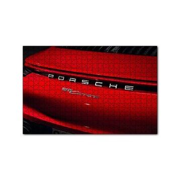 Cakapuzzle Porsche 911 Carrera Arka Yakın Plan 120 Parça Ahşap Puzzle