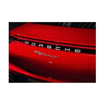 Cakapuzzle Porsche 911 Carrera Arka Yakın Plan 120 Parça Ahşap Puzzle