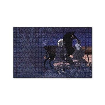 Cakapuzzle Prens Büyücü ve Siyah At 120 Parça Ahşap Puzzle