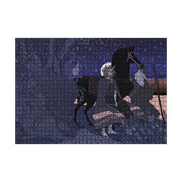 Cakapuzzle Prens Büyücü ve Siyah At 120 Parça Ahşap Puzzle
