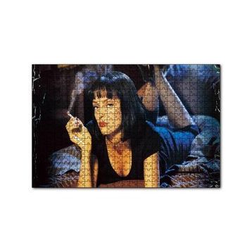 Cakapuzzle Pulp Fiction Ucuz Roman 1994 Görseli 120 Parça Ahşap Puzzle