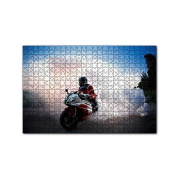Cakapuzzle Racing Motorsiklet Patinaj 120 Parça Ahşap Puzzle