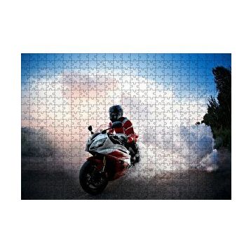 Cakapuzzle Racing Motorsiklet Patinaj 120 Parça Ahşap Puzzle