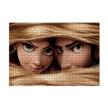 Cakapuzzle Rapunzel Ve Prens Saçların Arasında 120 Parça Ahşap Puzzle