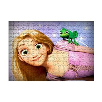 Cakapuzzle Rapunzel Ve Yeşil Bukaleman 120 Parça Ahşap Puzzle