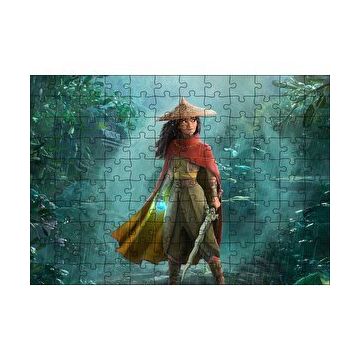Cakapuzzle Raya ve Son Ejderha Ormanda Görseli 120 Parça Ahşap Puzzle