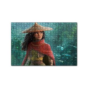 Cakapuzzle Raya ve Son Ejderha Yağmurda Görseli 120 Parça Ahşap Puzzle