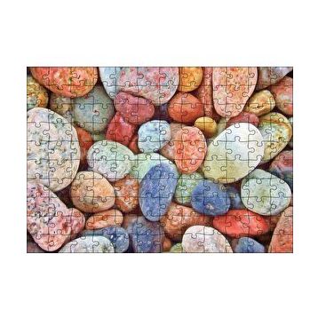 Cakapuzzle Rengarenk Deniz Taşları 120 Parça Ahşap Puzzle