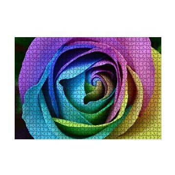 Cakapuzzle Rengarenk Gül Yakın Çekim 120 Parça Ahşap Puzzle