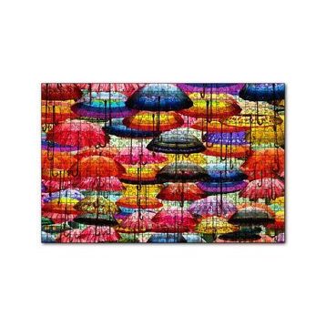 Cakapuzzle Rengarenk Şemsiyeler 120 Parça Ahşap Puzzle