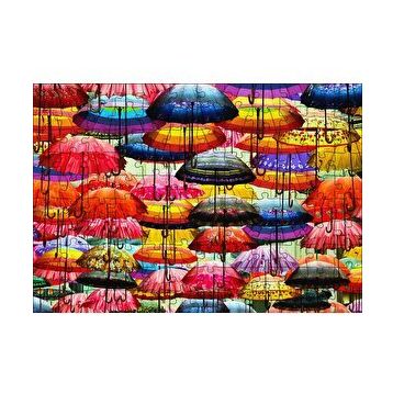 Cakapuzzle Rengarenk Şemsiyeler 120 Parça Ahşap Puzzle