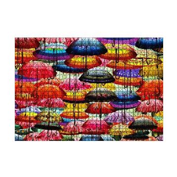 Cakapuzzle Rengarenk Şemsiyeler 120 Parça Ahşap Puzzle