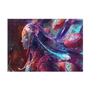 Cakapuzzle Renklerin Kızı Dijital Görsel 120 Parça Ahşap Puzzle