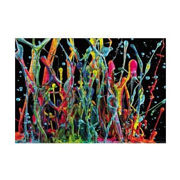 Cakapuzzle Renkli Boya Damlaları 120 Parça Ahşap Puzzle