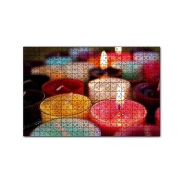 Cakapuzzle Renkli Cam Mumlar 120 Parça Ahşap Puzzle