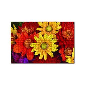 Cakapuzzle Renkli Çiçekler 120 Parça Ahşap Puzzle