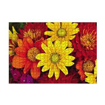 Cakapuzzle Renkli Çiçekler 120 Parça Ahşap Puzzle