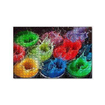 Cakapuzzle Renkli Damlalar Patlıyor 120 Parça Ahşap Puzzle