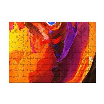 Cakapuzzle Renkli Fırça Darbeleri 120 Parça Ahşap Puzzle