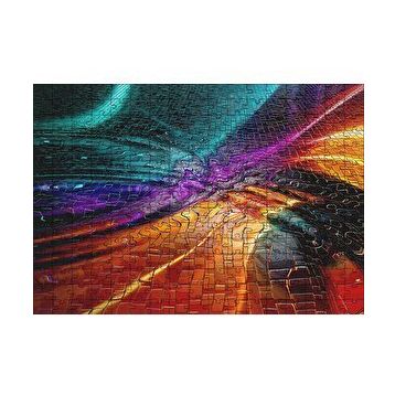 Cakapuzzle Renkli Gradyanlar ve Yansımaları 120 Parça Ahşap Puzzle