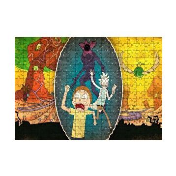Cakapuzzle Rick ve Morty Bitmeyen Kaçış 120 Parça Ahşap Puzzle