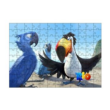 Cakapuzzle Rio Macerası Papağanlar 120 Parça Ahşap Puzzle