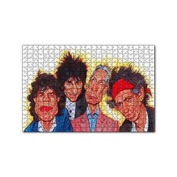 Cakapuzzle Rolling Stones Karikatürize 120 Parça Ahşap Puzzle