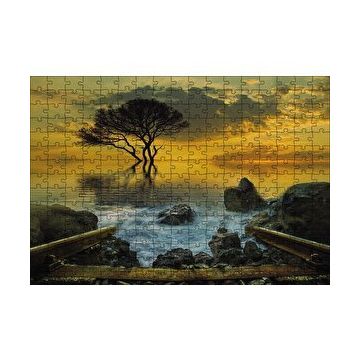 Cakapuzzle Rüya Gün Batımı Su 120 Parça Ahşap Puzzle