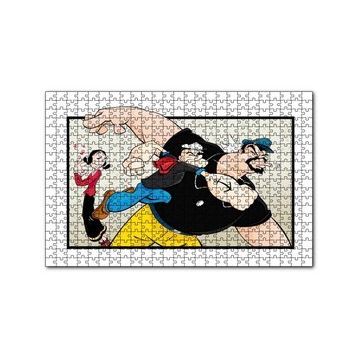 Cakapuzzle Safinaz Ve Temel Reis İle Kabasakal Yumruk 120 Parça Ahşap Puzzle