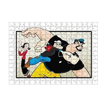 Cakapuzzle Safinaz Ve Temel Reis İle Kabasakal Yumruk 120 Parça Ahşap Puzzle