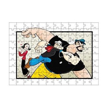 Cakapuzzle Safinaz Ve Temel Reis İle Kabasakal Yumruk 120 Parça Ahşap Puzzle