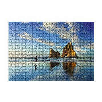 Cakapuzzle Sahilde Koşma Zamanı 120 Parça Ahşap Puzzle