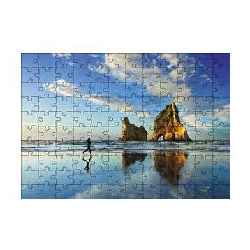 Cakapuzzle Sahilde Koşma Zamanı 120 Parça Ahşap Puzzle