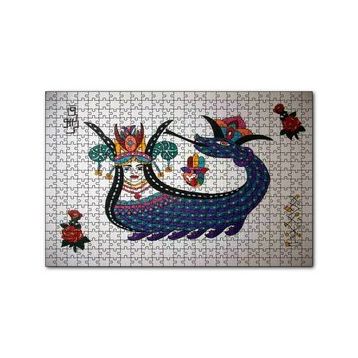 Cakapuzzle Şahmeran Çizimi 120 Parça Ahşap Puzzle