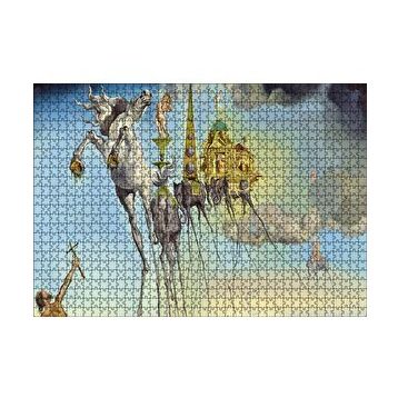 Cakapuzzle Salvador Dali Ve Gerçeküstü Fil İmgeleri Görseli 120 Parça Ahşap Puzzle