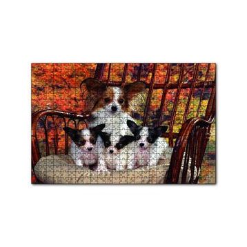 Cakapuzzle Sandalyede Yavru Köpekler 120 Parça Ahşap Puzzle