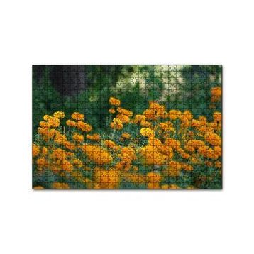 Cakapuzzle Sarı Çiçekli Çalılar Görseli 120 Parça Ahşap Puzzle