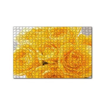 Cakapuzzle Sarı Gül Destesi Görseli 120 Parça Ahşap Puzzle