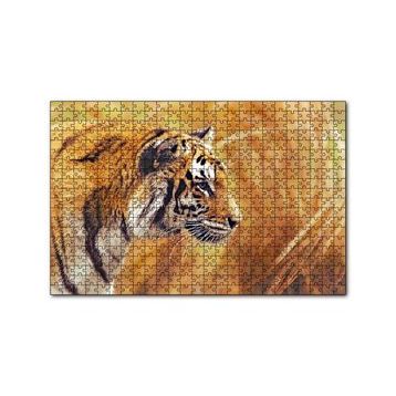 Cakapuzzle Sarı Otların Arasındaki Kaplan 120 Parça Ahşap Puzzle