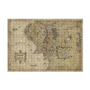 Cakapuzzle Sauron Gözünde Orta Dünya Haritası Mordor 120 Parça Ahşap Puzzle