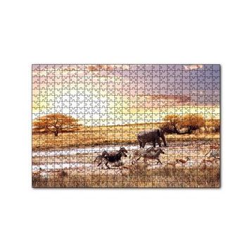 Cakapuzzle Savanada Filler Zebralar ve Antiloplar 120 Parça Ahşap Puzzle