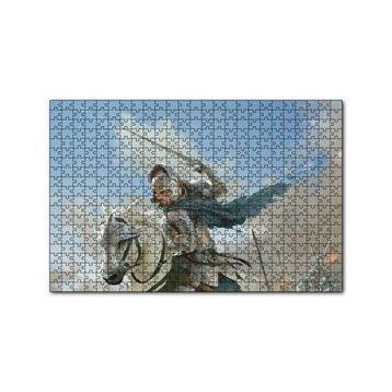 Cakapuzzle Savaş Şovalye At Görseli 120 Parça Ahşap Puzzle