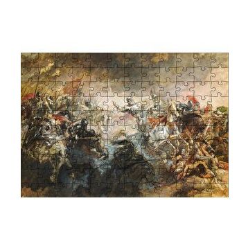 Cakapuzzle Savaşta Atlılar 120 Parça Ahşap Puzzle