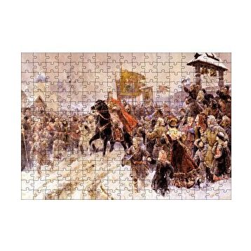 Cakapuzzle Savaştan Dönen Komutanın Şehre Girişi 120 Parça Ahşap Puzzle